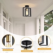 economico Luci a sospensione-lampada a sospensione piccola da fattoria 1 testa apparecchio a 4 teste lampada a sospensione per isola cucina con cavo finitura nera struttura in legno lampadario per corridoio ingresso armadio