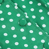 levne Šaty-Elegantní 50. léta Retro Ke kolenům Šaty A-Line šaty Čajové šaty Puntíky A-Linie Dámské Vánoce Karneval Nový rok Maturita Denní nošení loučení se svobodou nevěsty Dospělé Šaty pro návrat domů Léto