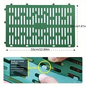 cheap Garden Hand Tools-6pcs Plastic Tree Protector Guard Set, Rectangular Adjustable Interlocking Mesh Design, with Cable Ties, Animal and Trimmer Damage Prevention, Multiple Piece Bundles