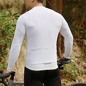 billiga Tröjor för män-Herr Dam Cykeltröja Långärmad Cykel Tröja med 3 bakfickor Bergscykling Andningsfunktion Snabb tork Svart Vit Grön sporter Kläder
