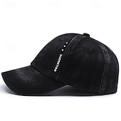 preiswerte Baseballkappe für Herren-Herren Cap Basecap Sonnenhut Kappe Schwarz Dunkelmarine Baumwolle Niete Modisch Brautkleider schlicht Täglich Wochenende Solide / einfarbig Einstellbar Sonnenschutz Atmungsaktiv