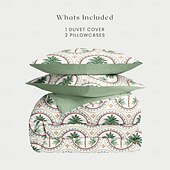cheap 100% Cotton-Palm Tree Duvet Cover Full Size Bedding Set Bed Sets Quilt Cover Soft Lightweight Comforter Cover with 2 Pillowcases for Summer Spring