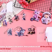 preiswerte Anhänger &amp; Ornamente fürs Auto-2 stücke niedlichen katzenförmigen rückspiegel anhänger auto innenraum auto realistische tier hängen ornament auto innen dekoration