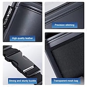 cheap Car Organizers-Car Trunk Organizer Hanging Backseat Storage Bag Hook and Loop Fastener Leatherette Storage Pocket for SUV/MPV/Truck