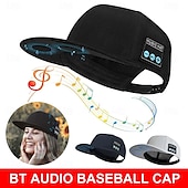 billiga Nyheter-ny hatt med bluetooth-högtalare justerbar bluetooth-hatt trådlös smart högtalarkeps för utomhussport baseballkeps med mikrofon