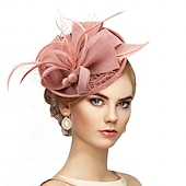 baratos Chapéus e Fascinators-pequeno chapéu de chá - 2025 kentucky derby fascinator pillbox hat cocar para mulheres