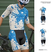 levne Pánské oděvní soupravy-Pánské Cyklodres a kraťasy Krátký rukáv Horská cyklistika Silniční cyklistika Žlutá Modrá Zelená Graffiti Jezdit na kole Spandex Sportovní Graffiti Oblečení