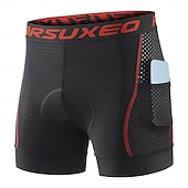 cheap Men's Shorts, Tights &amp; Pants-Arsuxeo Men's Letter &amp; Number Cycling Road Shorts Cycling Underwear Shorts Cycling Pants Bike Underwear Shorts Padded Shorts / Chamois Form Fit Mountain Bike MTB Road Bike Cycling Sports Reduces