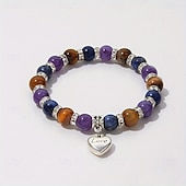 cheap Party Supplies-Handmade Beaded Boho Vacation Style Bracelets, Stretchable with Anxiety, No Plating, Elastic for Comfort, All-Season Wear