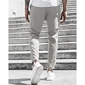 economico Chino-Per uomo Pantaloni Chino Pantaloni corti Pantaloni casual Bottoni Tasche Liscio Comfort Formale Feste Ufficio Di tendenza Classico Verde militare Nero Media elasticità