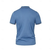 halpa Miesten Elite Polo-miesten silkkipoolopaita puuvillainen työpaita business rento poolopaita turndown-kuvio lyhythihainen vintage muoti yksivärinen väriblokki kesä kevät musta valkoinen tummansininen sininen vaaleanharmaa oranssi poolopaita