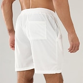 economico Pantaloncini casual-Per uomo Pantaloncini Pantaloncini estivi Pantaloncini casual Pantaloncini di velluto a coste Tasche A cordoncino Vita elastica Liscio Comfort Traspirante Breve Esterno Da mare Sport Informale Nero