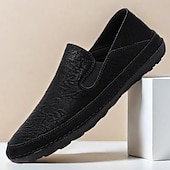 abordables Chaussures sans lacets &amp; mocassins-Mocassins en similicuir pour hommes – chaussures décontractées confortables avec côtés élastiques pour un usage quotidien et des activités de plein air