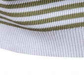 billige Herre Elite Polo-Herre Polo Strikk polo Formell Arbeid Måkekrage Kortermet Moderne Bekvem Stripet Vertikale striper Stripe-Trim Stripe Vår Normal Svart Lysegrønn Militærgrønn Polo