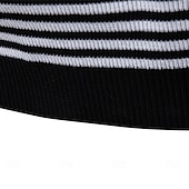billige Herre Elite Polo-Herre Polo Strikk polo Formell Arbeid Måkekrage Kortermet Moderne Bekvem Stripet Vertikale striper Stripe-Trim Stripe Vår Normal Svart Lysegrønn Militærgrønn Polo
