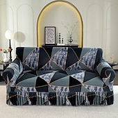 cheap Sofa Cover-1 Pc Stretch Sofa Slipcover Sofa Cover With Skirt Printed Couch Cover Furniture Protector for Bedroom Living Room Home Decor