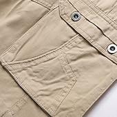 abordables Extérieur-Homme Short Cargo Short Bermuda Short de travail Shorts décontractés Multi poche Jambe droite Plein Evacuation de l'humidité Vestimentaire Longueur genou Extérieur Camping et randonnée Sortie Mode