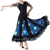voordelige Ballroom danskleding-elegante ballroom dans latijns feest lange rok wedstrijd jurk