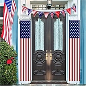 voordelige 250e Verjaardag-Patriotische Decoraties 4th of July Decoraties Buiten Hangende Amerikaanse Vlag Banners Porch Bord voor Veteranen Herdenkings Arbeid Presidenten Vlag Verkiezingsdag