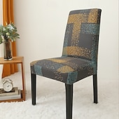 cheap Dining Chair Cover-Arrival Super Fit Stretch Removable Washable Short Dining Chair Protector Cover Seat Slipcover for Hotel Dining Room Ceremony Banquet Wedding Party