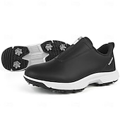 preiswerte Herren Golfschuhe-weiße Golfschuhe für Herren mit Reißverschluss, atmungsaktivem Obermaterial und gepolsterter Sohle für Komfort und Leistung auf dem Platz