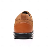 economico Semi-formale-scarpe casual oxford da uomo, sneakers eleganti con lacci blu e nere con dettagli in pelle scamosciata, calzature eleganti per lavoro, matrimoni e uso quotidiano