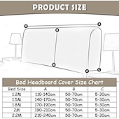 baratos Acessórios de cama-Capas de Cabeceira Stretch Protetor Anti-Pó Capas de Cabeceira para Decoração de Quarto