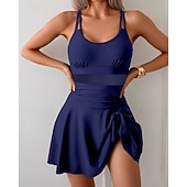 levne Surfovací tankiny a bikiny-Dámské Plavky Vázáno Plavky Jednobarevné Plavky Černá Fialová Prodyšné Rychleschnoucí Lehká váha Bez rukávů - Plavání Surfování Plážové Léto Jaro