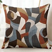 economico stile floreale e vegetale-Dipinto floreale Cuscini decorativi Copertura 1PC Morbido cuscino quadrato per divano Fodera per cuscino per camera da letto soggiorno sedia