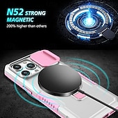 levne Pouzdra pro iPhone-telefon Carcasă Pro iPhone 16 Pro Max Plus iPhone 15 Pro Max Plus iPhone 14 13 12 11 Pro Max Plus Zadní kryt se stojánkem Magnetické Podpora bezdrátového nabíjení Retro PC