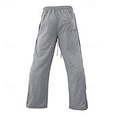 cheap Sweatpants-Men&#039;s Athletic Pants Sweatpants Tear Away Pants Flared Pants Trousers Pocket Drawstring Elastic Waist Patchwork Graphic Prints Comfort Sports Outdoor Daily Fashion Casual Black Gray Micro-elastic