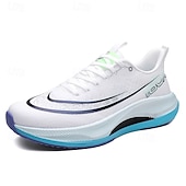 preiswerte Sneaker für Herren-weiß-blaue sportliche Lauf-Sneaker für Herren mit leichtem Design und gepolsterter Sohle – atmungsaktive Sportschuhe für einen aktiven Lebensstil und Fitness