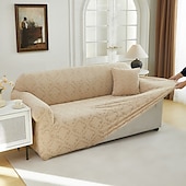 cheap Sofa Cover-Elastic Jacquard Fabric Sofa Cover Stretch Couch Cover Sectional L Shape Sofa Slipcover Corner Case for Living Room 1/2/3/4 Seat