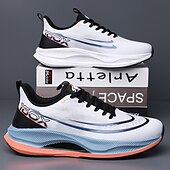 preiswerte Sneaker für Herren-weiß-blaue sportliche Lauf-Sneaker für Herren mit leichtem Design und gepolsterter Sohle – atmungsaktive Sportschuhe für einen aktiven Lebensstil und Fitness