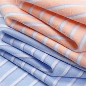 economico camicie oxford da uomo-Per uomo Camicie Camicia abbottonata Camicia Oxford Camicia non stirabile Camicia a righe Matrimonio Esterno Verde chiaro Blu Viola chiaro Arancione Manica lunga Colletto alla francese Estate
