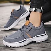 cheap Men&#039;s Sneakers-Men&#039;s Beige Sports Sneakers with Cushioned Sole and Breathable Fabric – Classic Casual Walking Shoes for Outdoor and Daily Wear