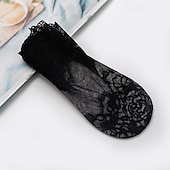 preiswerte Zuhause Socken-Damen Mode Spitze Socken einfarbig leicht weich  elastisch bequem  atmungsaktiv vielseitig