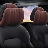 abordables Reposacabezas para coche-Almohada universal para reposacabezas de cuello de coche, almohada ultra suave ajustable para asiento de coche, soporte para la cabeza, accesorio para el cuello del coche, 1 unidad