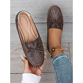 ieftine Mocasini de Damă-mocasini mocasini pentru femei – pantofi moi cu detaliu fundita si design cu strasuri, ideali pentru confort casual si plimbari primavara/vara