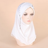 billige Arabisk muslim-Dame Hodeinnpakninger Hijab skjerf Hodeskjerf Religiøs Dubai islamsk Arabisk Muslim Ramadan Voksne Halstørklæ