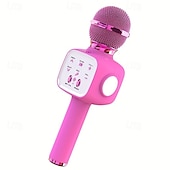 olcso Mikrofonok-kézi vezeték nélküli bluetooth mikrofon ktv karaoke mikrofon hangszóróval ios Android telefon számítógéphez