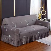 baratos Cobertura de Sofa-1 peça capa de sofá elástica com saia capa de sofá impressa protetor de móveis para quarto sala de estar decoração de casa
