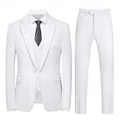 economico Vestiti-Anni Ruggenti Anni 1920 Abito a Tre Pezzi Pantaloni del Vestito Gentiluomo Gangster Testimoni dello Sposo Per uomo Giorno dei Re Carnevale Mascherata Matrimonio Feste Mascherata Adulti Cappotto Gilet