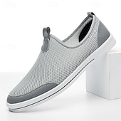 economico Slip-ons e mocassini da uomo-scarpe da ginnastica slip-on da uomo in mesh traspirante – scarpe da passeggio casual leggere con design arioso per l&#039;estate, i viaggi e l&#039;uso quotidiano