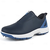 preiswerte Herren Golfschuhe-weiße Golfschuhe für Herren mit Reißverschluss, atmungsaktivem Obermaterial und gepolsterter Sohle für Komfort und Leistung auf dem Platz
