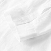 cheap Business Casual-Men&#039;s Shirt Linen Shirt Casual Shirt Button Up Shirt Plain Vacation Hawaiian White Navy Blue Khaki Gray 3/4 Length Sleeve Grandad Collar Spring Fall Clothing Apparel Button-Down