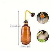 economico attrezzi da giardino-annaffiatoio con doccetta staccabile - ugello lungo flessibile, grilletto a pressione, irrigatore per piante in plastica trasparente per interni &amp;giardinaggio all&#039;aperto