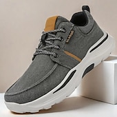 cheap Men&#039;s Sneakers-Men&#039;s Beige Sports Sneakers with Cushioned Sole and Breathable Fabric – Classic Casual Walking Shoes for Outdoor and Daily Wear