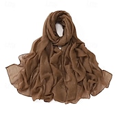 abordables enveloppes d&#039;invité de mariage-mode simple bali gaze ciel étoilé forage chaud longue écharpe respirante douce femme foulard écharpe cape extérieur