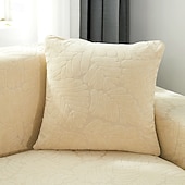 billige Trender innen puter-Chenille-blad quiltet putetrekk med bølget kant supermyke firkantede dekorative putetrekk sofa sofa stue